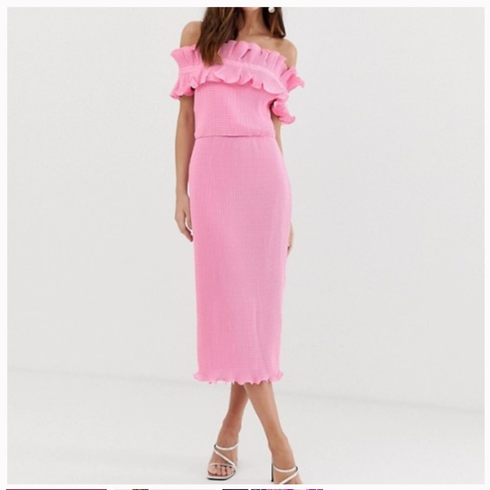 Keepsake Clarity Dress Pop Pink